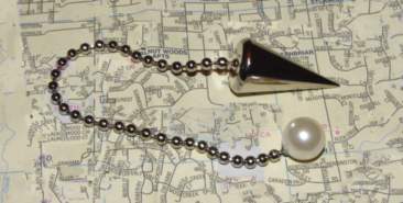 Pendulum map dowse for finding a vortex